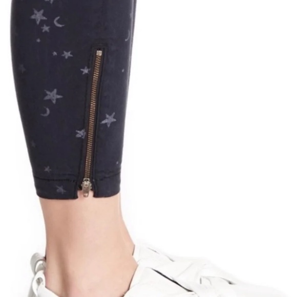 JOIE Park Skinny C Star Print Low-Rise Jeans Caviar Gray Size 25 - Picture 2 of 12